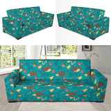 Hedgehog Pattern Print Design 01 Sofa Slipcover
