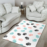 Dog Paws Pattern Print Design 04 Area Rug