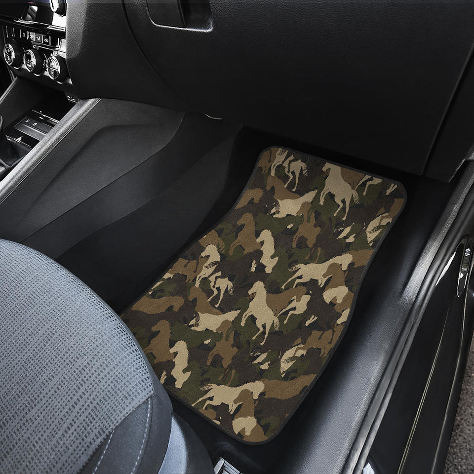 Horse Camouflage Pattern Front Car Mats