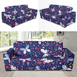 Colorful Butterfly Flower Pattern.Eps Sofa Slipcover