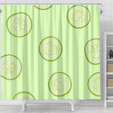 Cucumber Pattern Shower Curtain Fulfilled In US