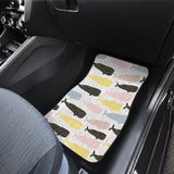 Whale Dot Pattern Front Car Mats