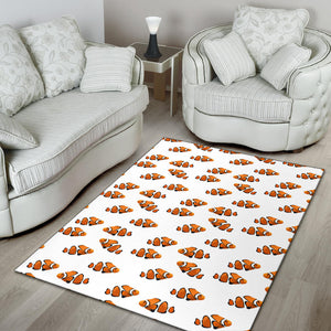 Clown Fish Pattern Print Design 03 Area Rug