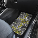 Hand Drawn Dragonfly Pattern Front Car Mats