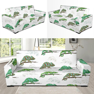 Chameleon Lizard Pattern Sofa Slipcover