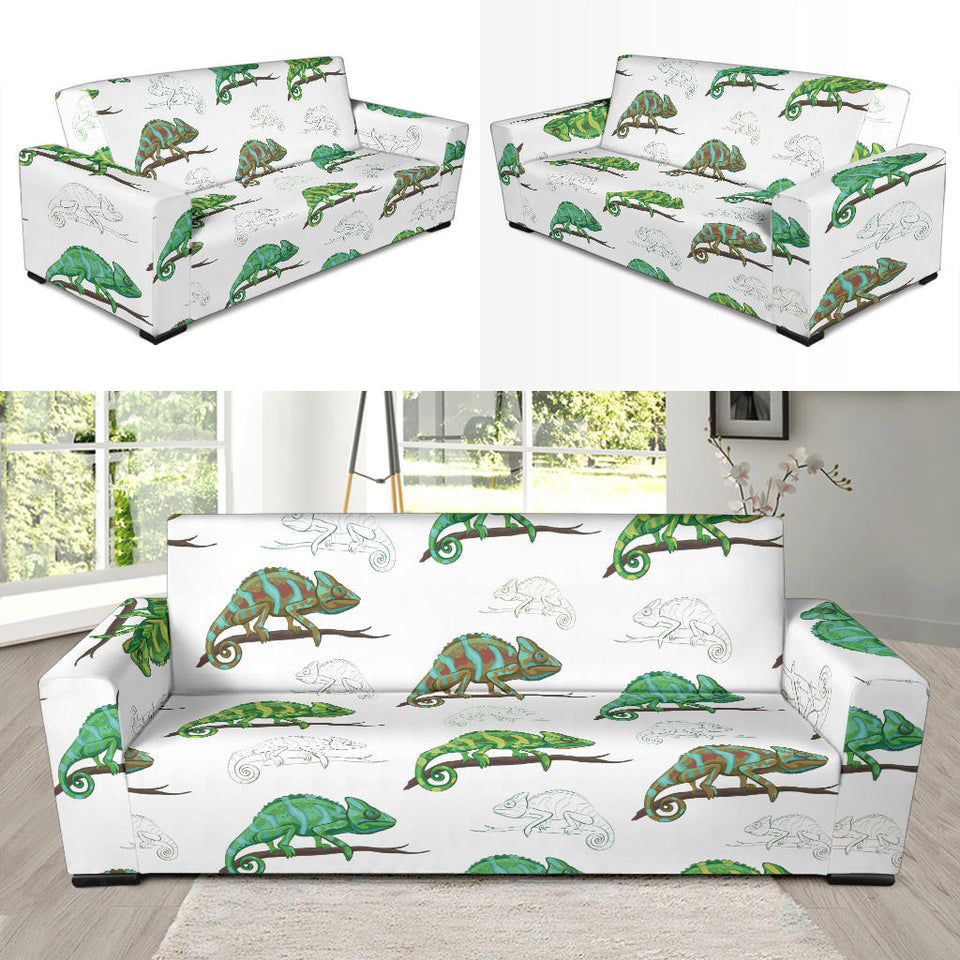 Chameleon Lizard Pattern Sofa Slipcover