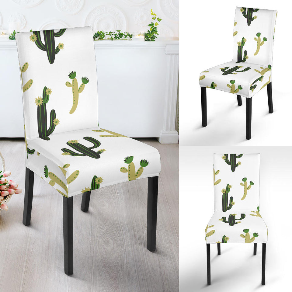 Cute Cactus Pattern Dining Chair Slipcover