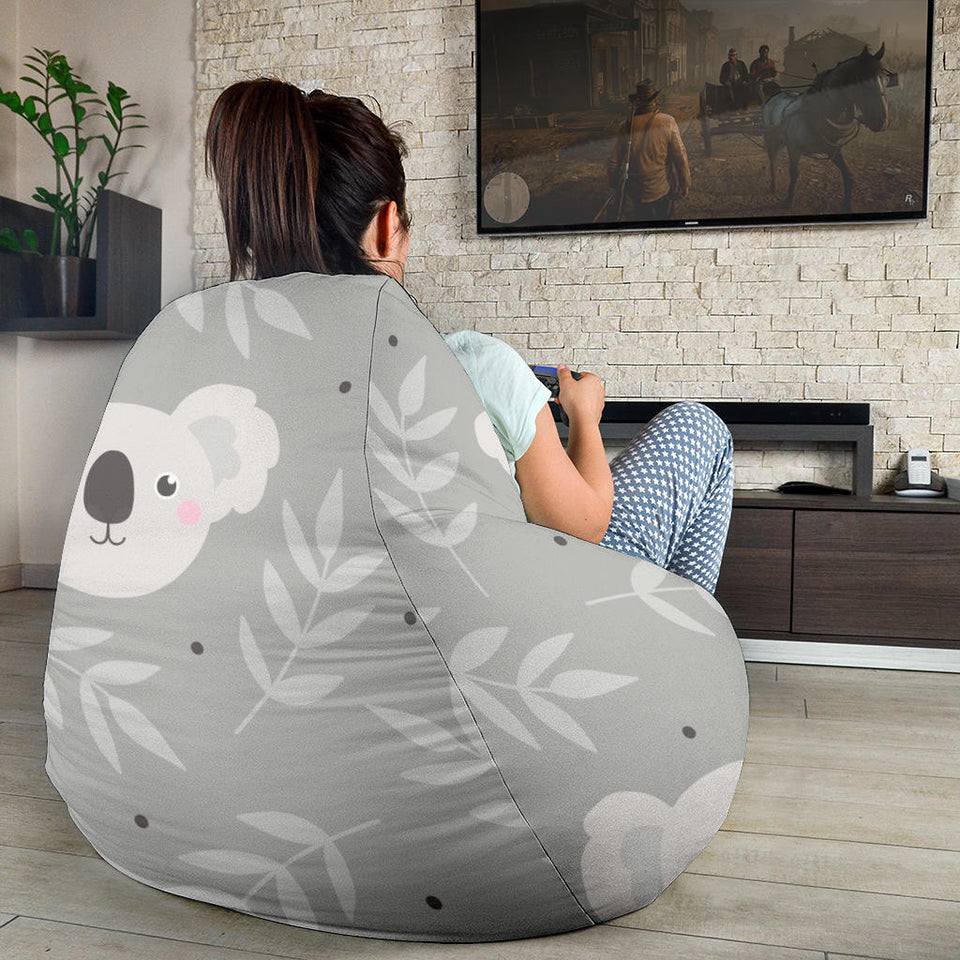 Cute Koala Leaves Pattern Bean Bag Cover
