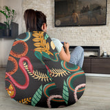 Colorful Snake Plant Pattern Bean Bag Cover