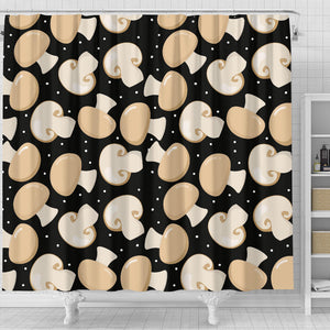 Champignon Mushroom Pattern Shower Curtain Fulfilled In US