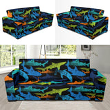 Colorful Shark Sofa Slipcover