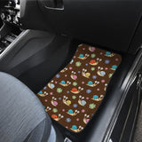 Snail Pattern Print Design 03 Front and Back Car Mats