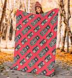 Camera Pattern Print Design 05 Premium Blanket