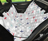 Airplane Cloud Grey Background Dog Car Seat Covers