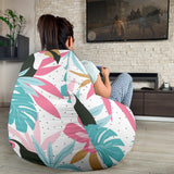 Toucan Tropical Flower Leave Pattern Bean Bag Cover