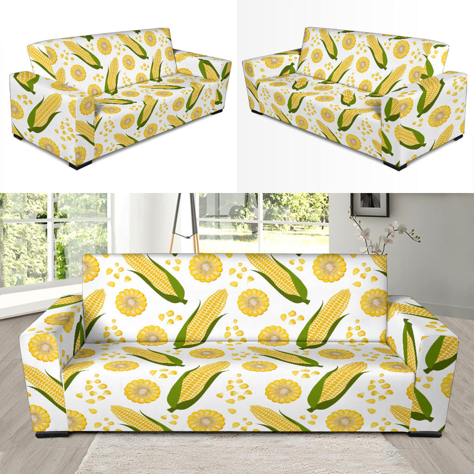 Corn Pattern Print Design 05 Sofa Slipcover