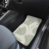 Ginkgo Leaves Pattern Front And Back Car Mats