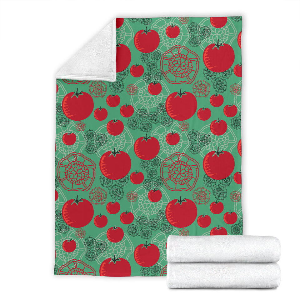 Tomato Design Pattern Premium Blanket