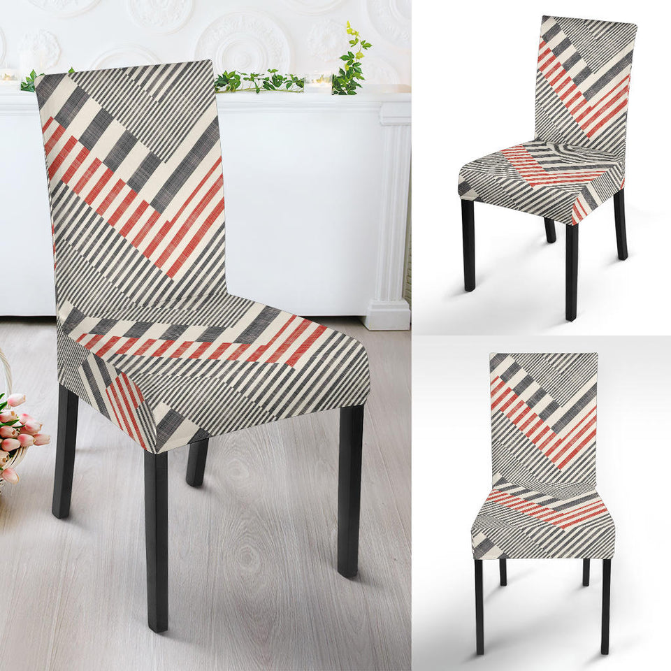 Zigzag Chevron Striped Pattern Dining Chair Slipcover