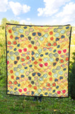 Sun Glasses Pattern Print Design 05 Premium Quilt