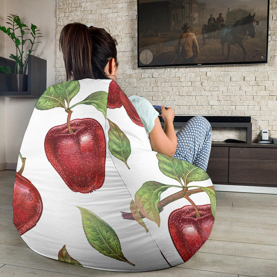 Red Apples Pattern Bean Bag Cover