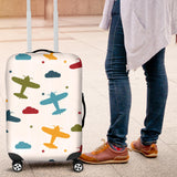Airplane Star Cloud Colorful Luggage Covers