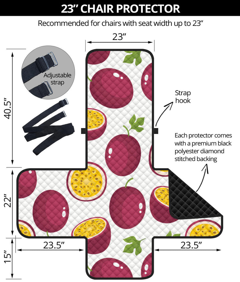 Passion fruit design pattern Chair Cover Protector