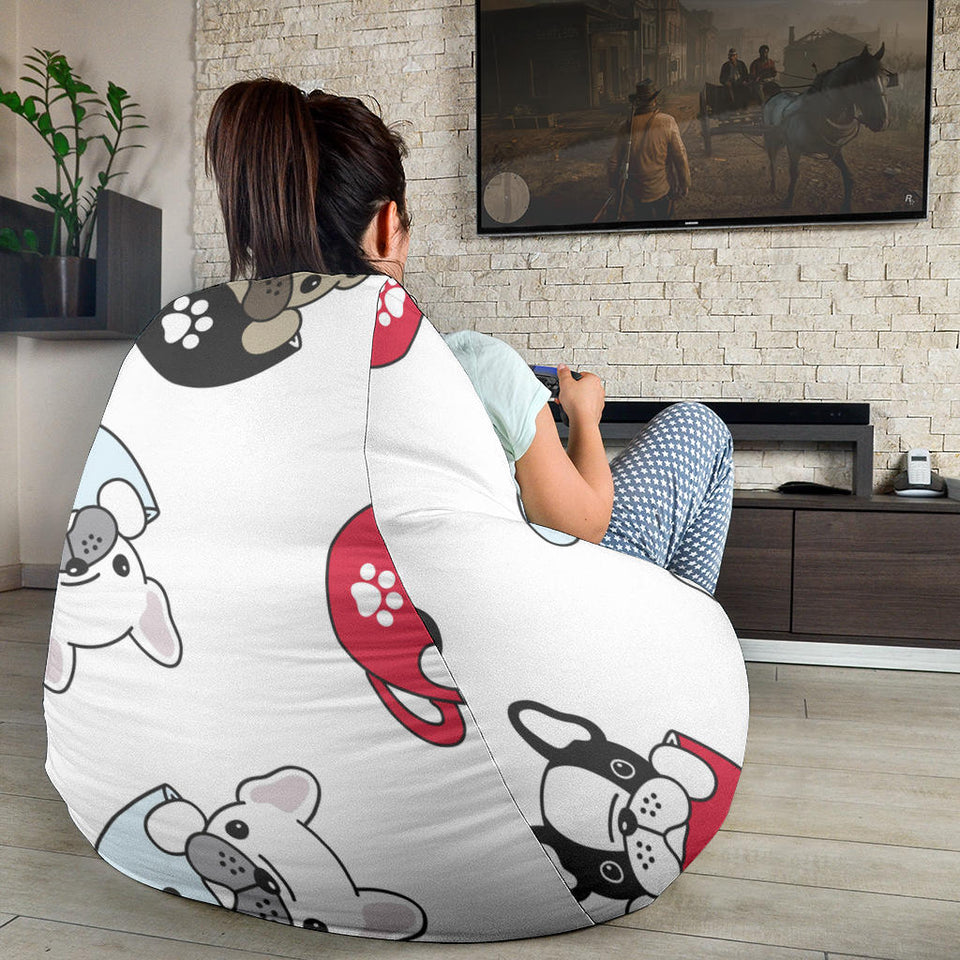 French Bulldog Cup Paw Pattern Bean Bag Cover
