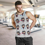 Cute ninja pattern Men Tank Top