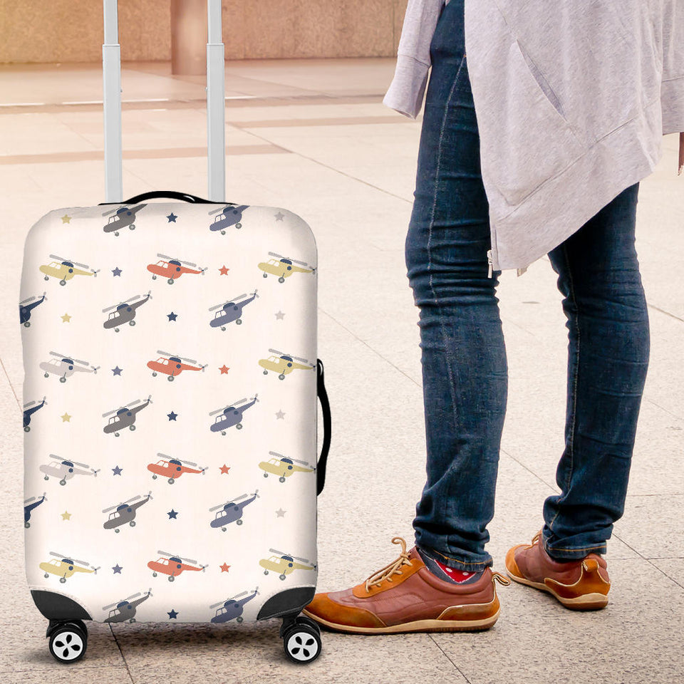Cute Helicopter Star Pattern Luggage Covers