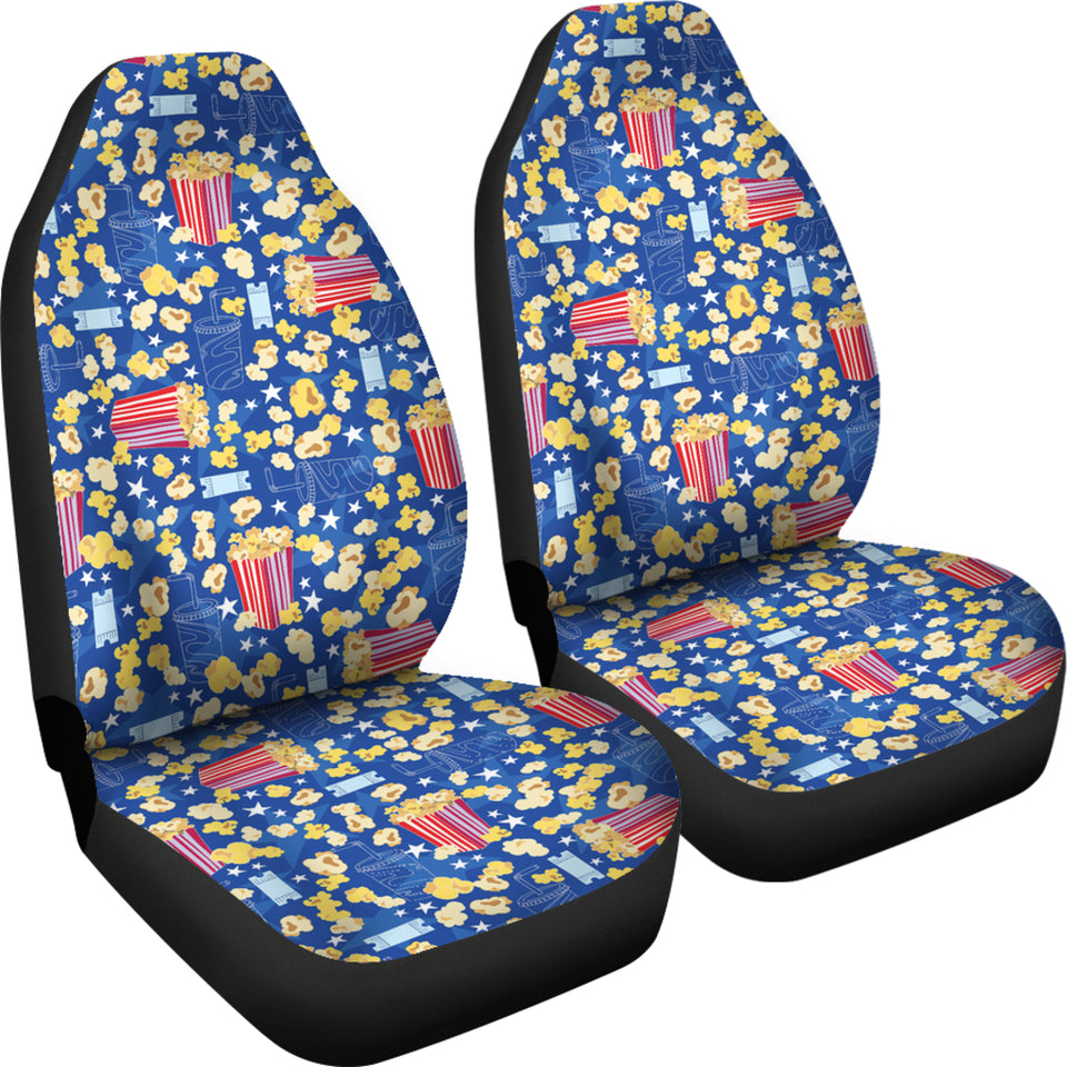 Popcorn Pattern Print Design 01 Universal Fit Car Seat Covers