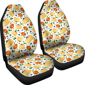 Pancake Pattern Print Design 02 Universal Fit Car Seat Covers