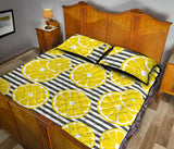 slice of lemon design pattern Quilt Bed Set