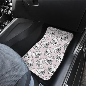Cute French Bulldog Pattern Front Car Mats