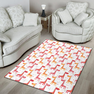 Giraffe Pattern Print Design 03 Area Rug