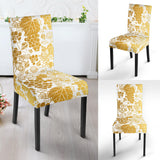 Gold Grape Pattern Dining Chair Slipcover