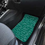 Math Pattern Print Design 01 Front and Back Car Mats