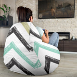 Zigzag  Chevron Paint Pattern Bean Bag Cover