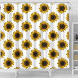 Sunflowers Design Pattern Shower Curtain Fulfilled In US