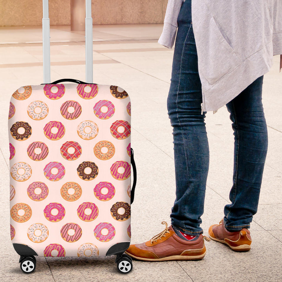 Colorful Donut Pattern Luggage Covers