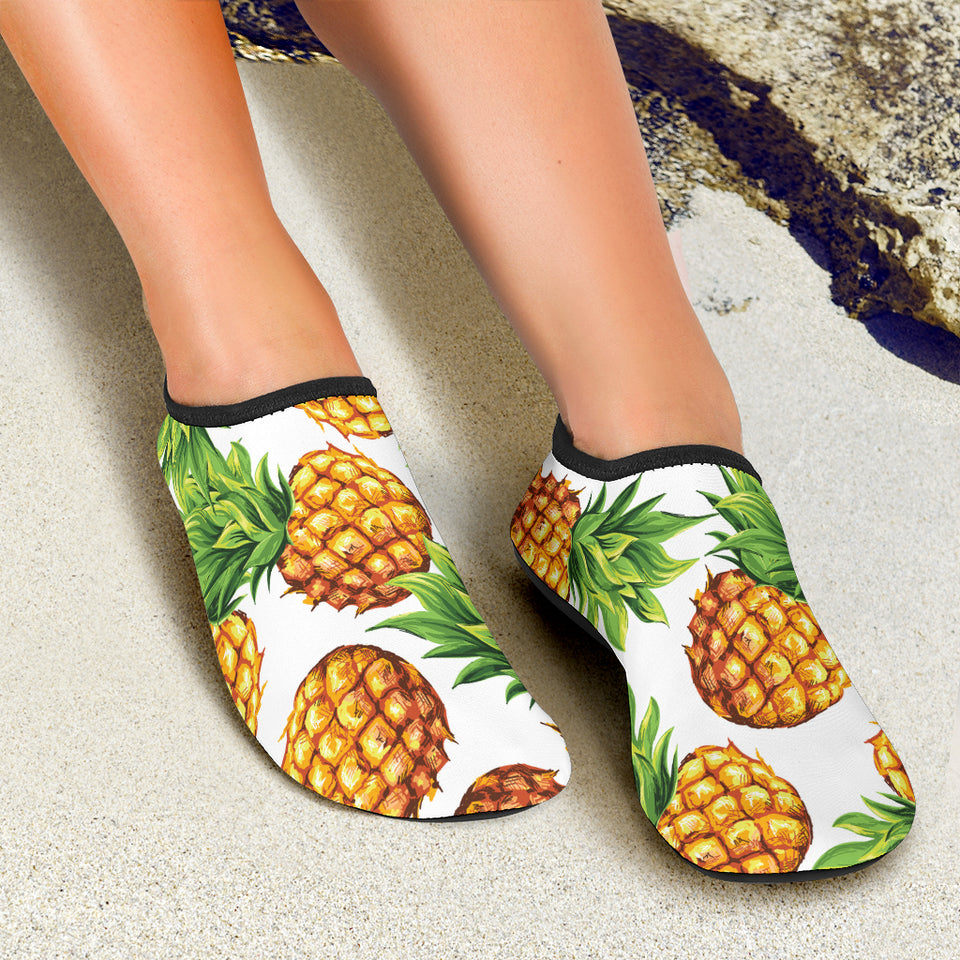 Pineapples Design Pattern Aqua Shoes