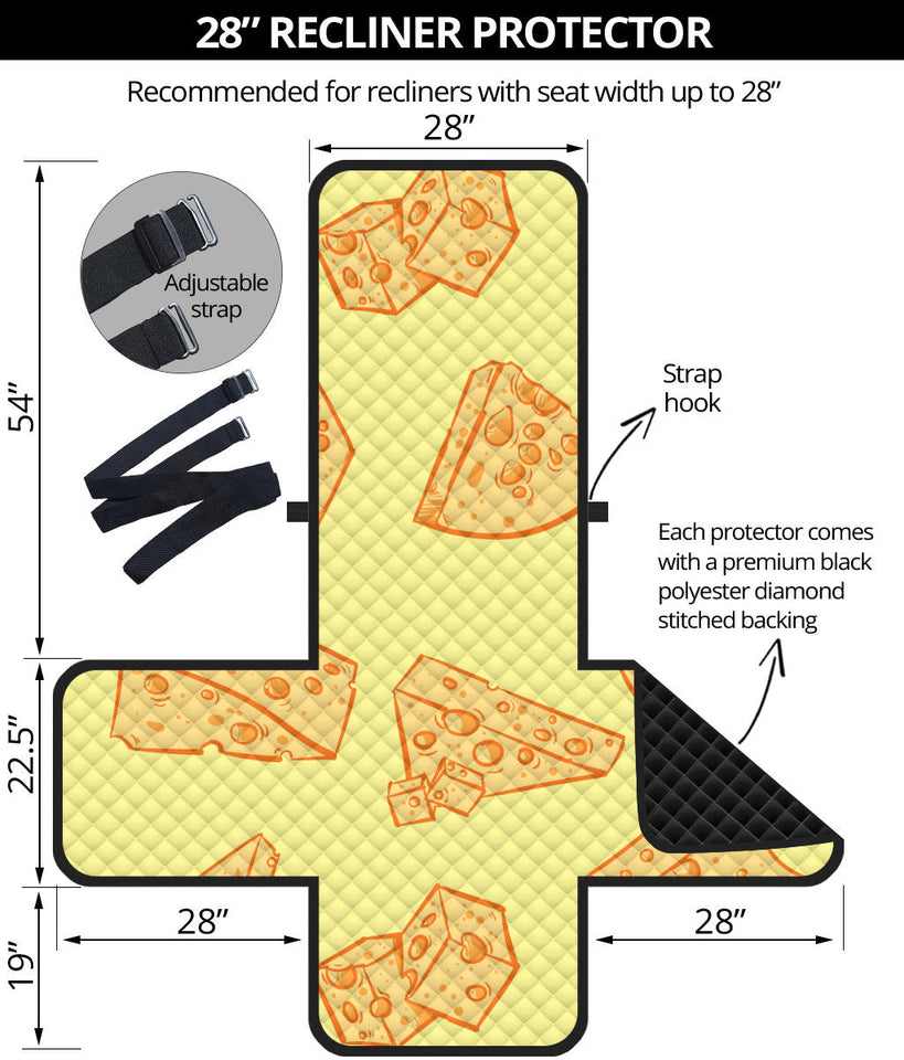Cheese design pattern Recliner Cover Protector