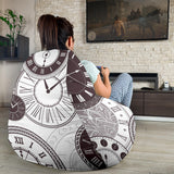 Classic Vintage Clock Pattern Bean Bag Cover