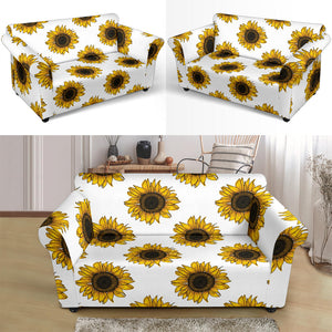 Sunflowers Design Pattern Loveseat Couch Slipcover