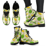 Durian Pattern Leather Boots
