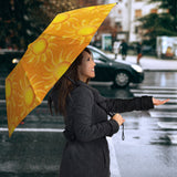 Sun Orange Background Umbrella