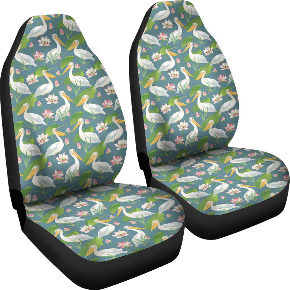 Pelican Pattern Print Design 04 Universal Fit Car Seat Covers