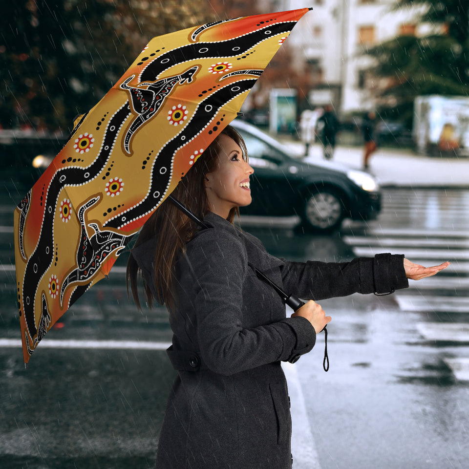 Kangaroo Australian Aboriginal Art Pattern Umbrella