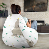 Cute Rhino Pattern Background Bean Bag Cover