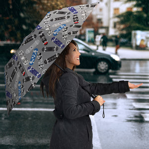 Skate Board Pattern Print Design 03 Umbrella